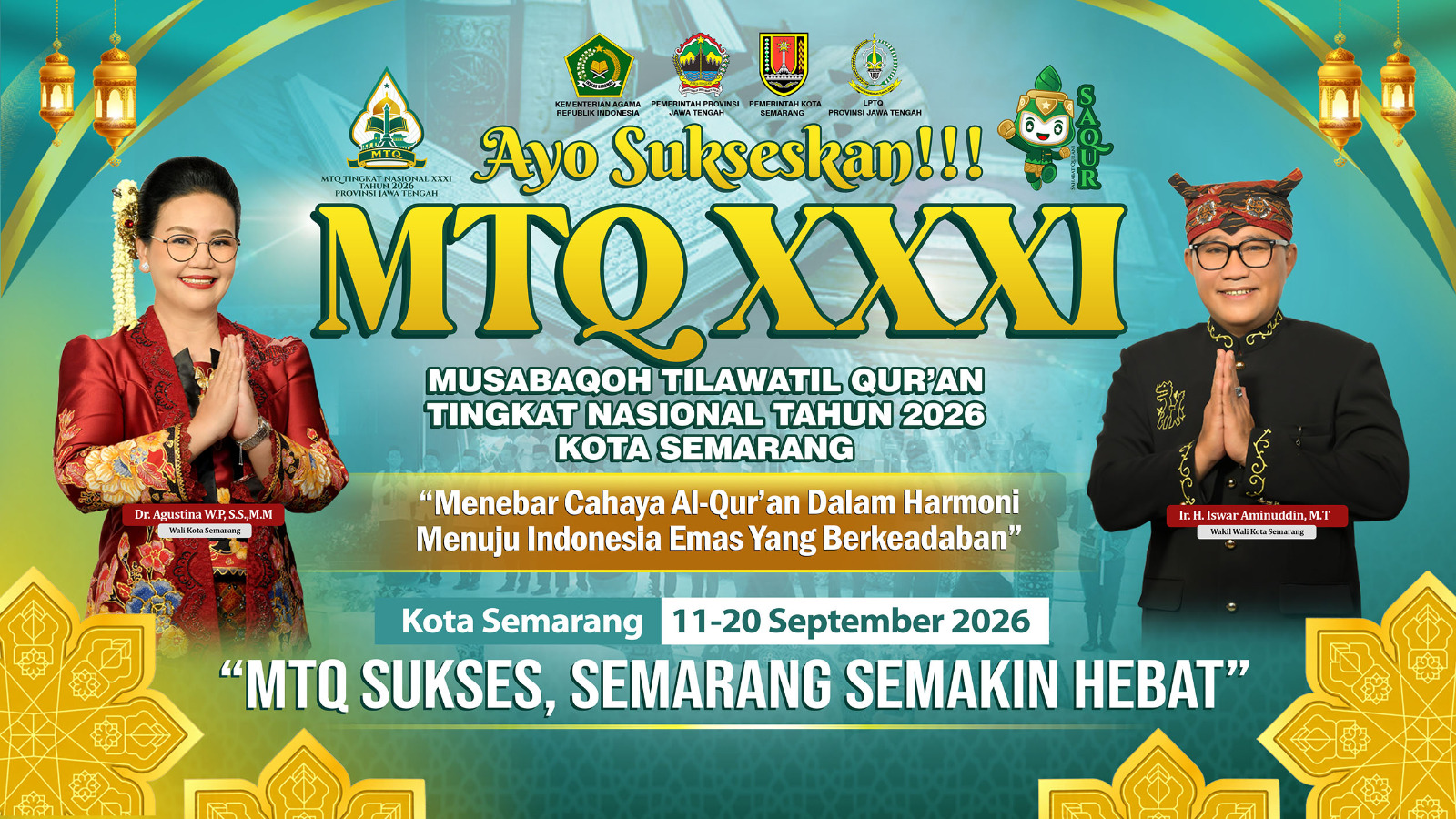 Semarang Jadi Tuan Rumah MTQ XXXI Jawa Tengah 2026, Siap Pecahkan Rekor MURI
